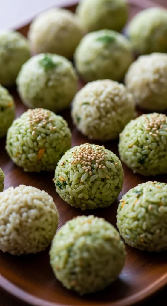 Green Rice Balls