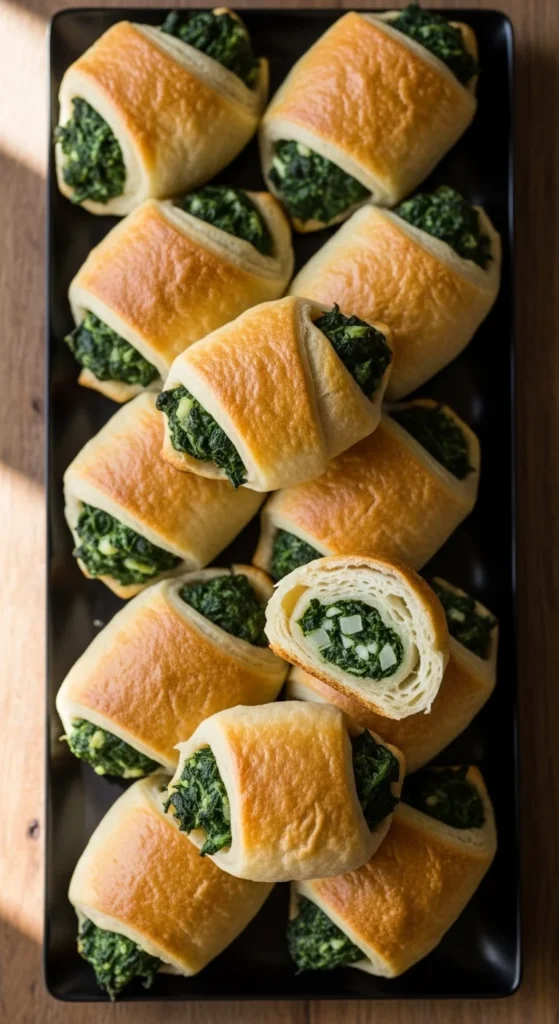 Spinach Stuffed Crescent Rolls