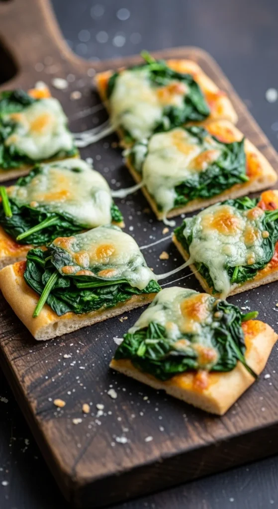 Spinach Flatbread Squares