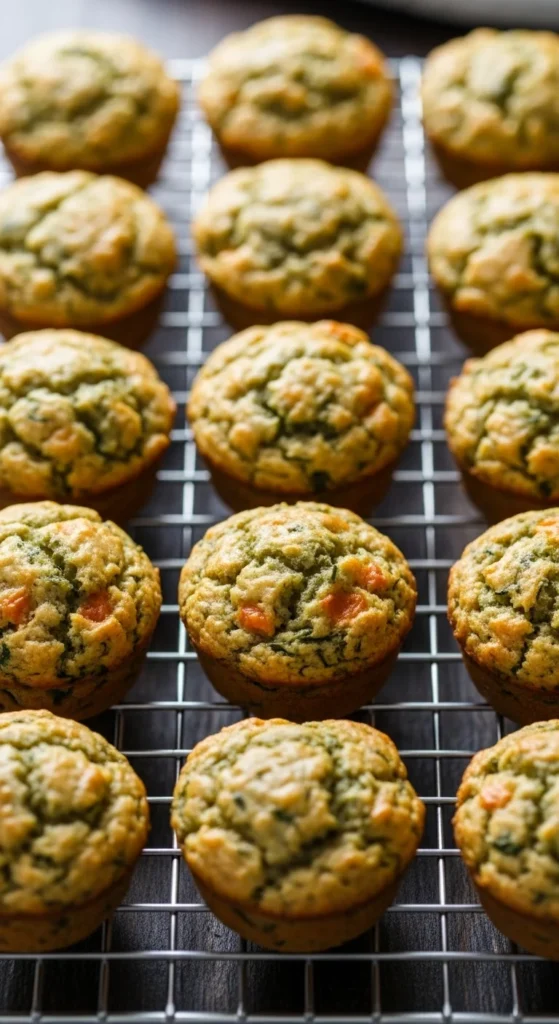 Spinach Cheese Muffin Bites
