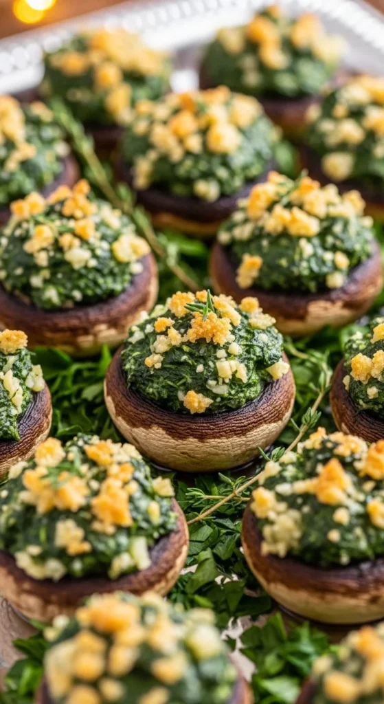 Spinach Stuffed Mushrooms