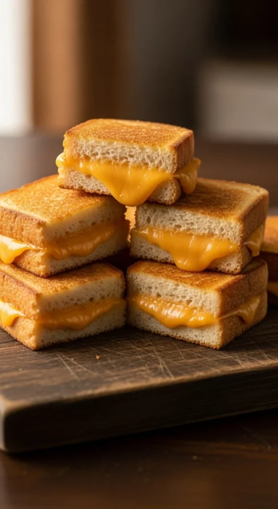 Mini Grilled Cheese Squares