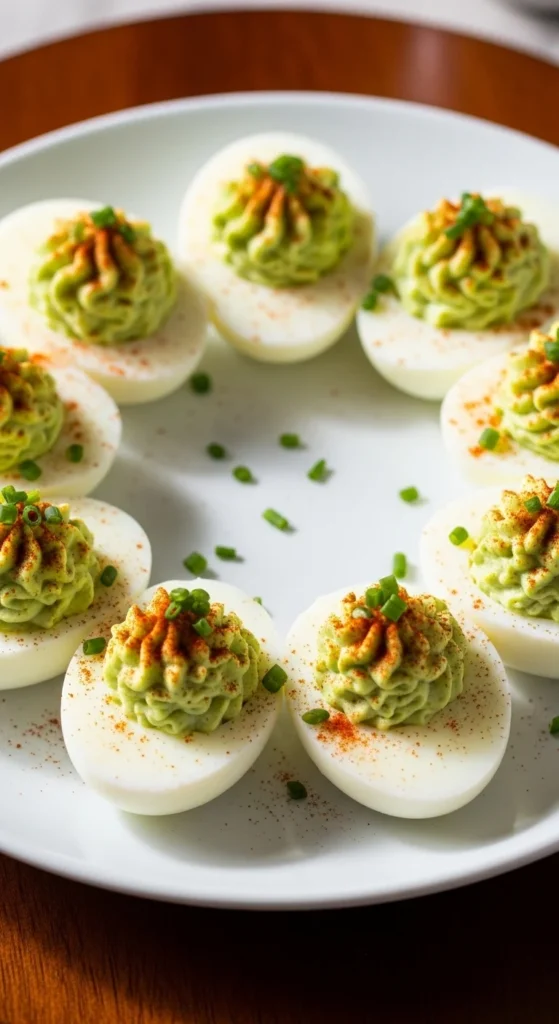Green Devilled Egg Bites