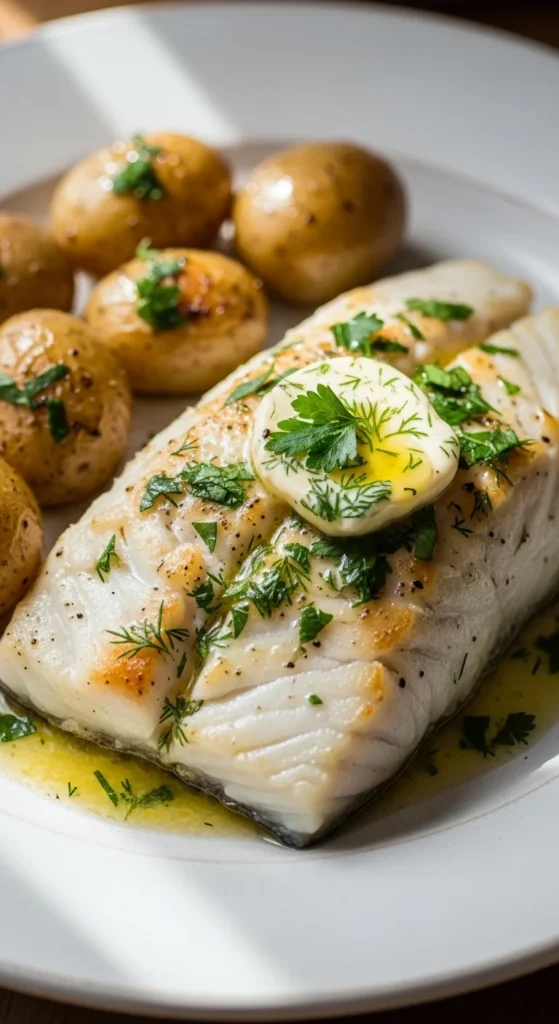 Baked Fish with Herb Butter