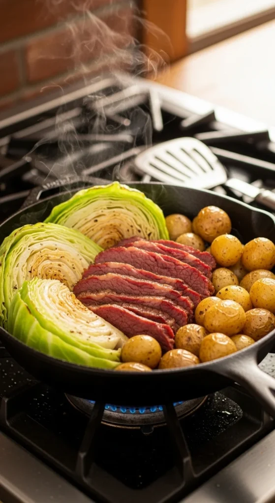 Corned Beef and Cabbage Skillet