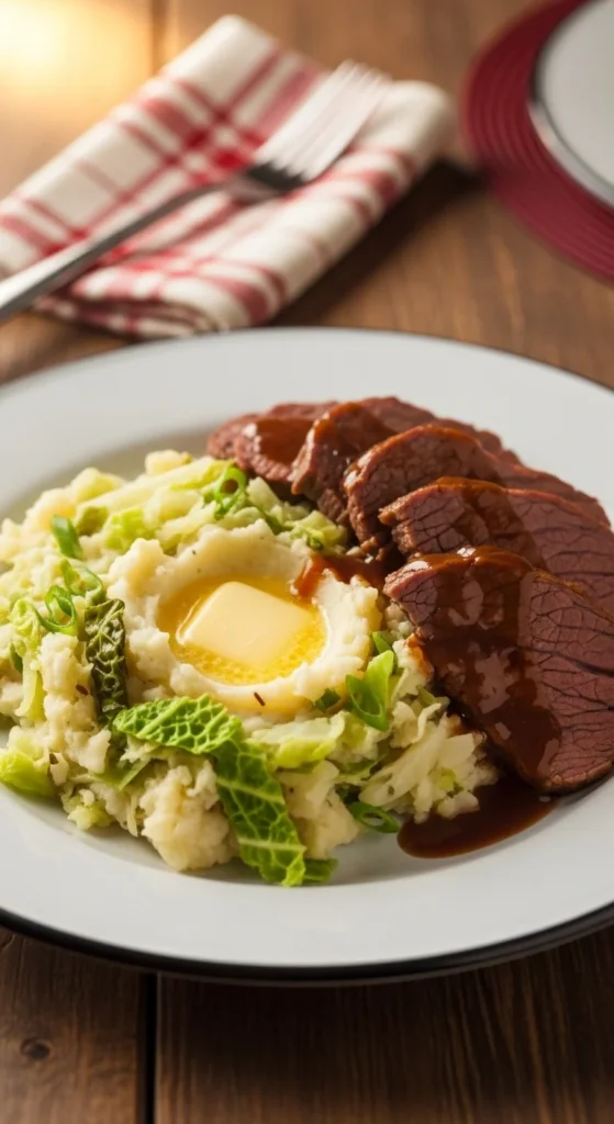 Creamy Colcannon with Beef