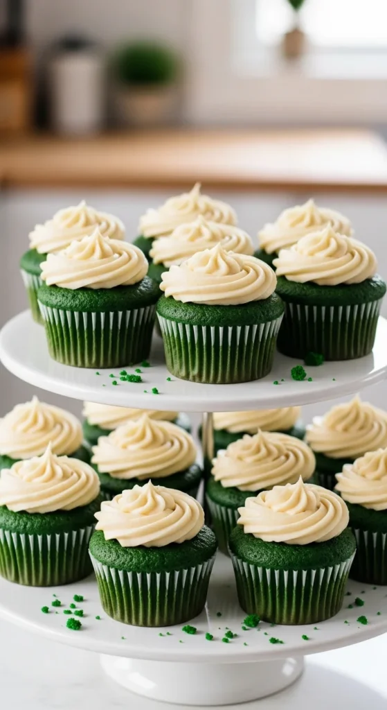 Green Velvet Cupcakes