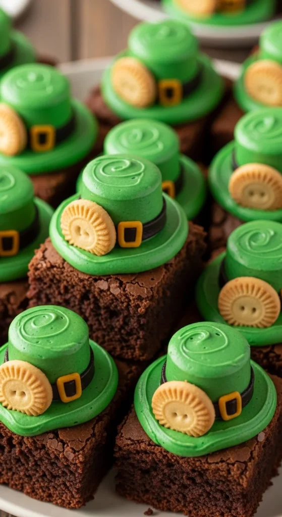Leprechaun Hat Brownies