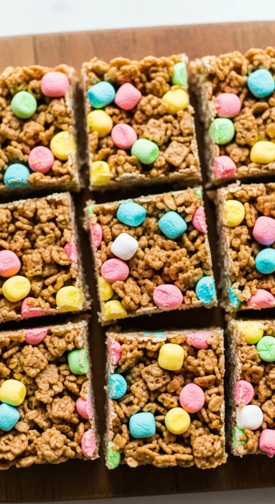 Lucky Charm Marshmallow Bars