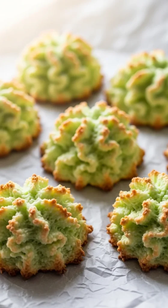 Green Macaroon Clusters
