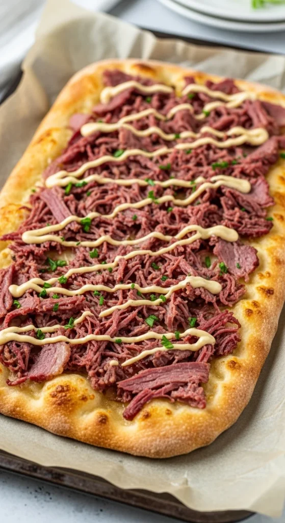 Corned Beef Flatbread Topping