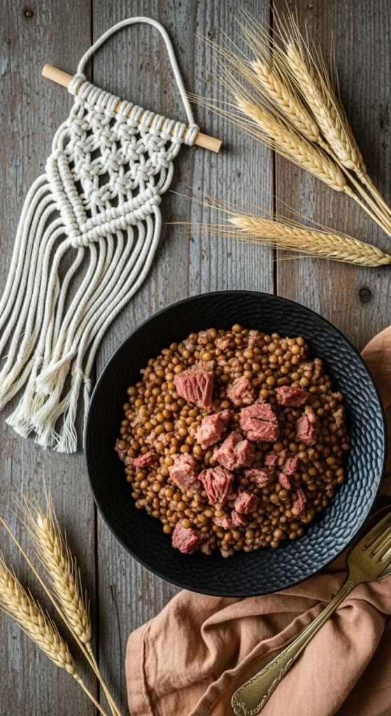 Corned Beef and Lentils