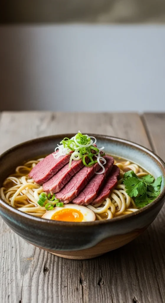 Corned Beef Noodle Bowl