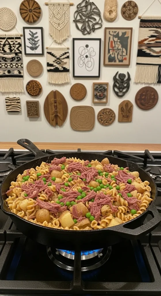 Corned Beef Pasta Skillet