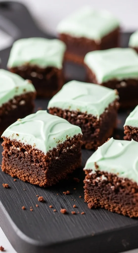Mint Brownie Bites