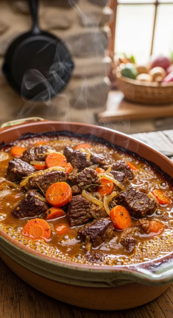 Irish Beef and Carrot Casserole