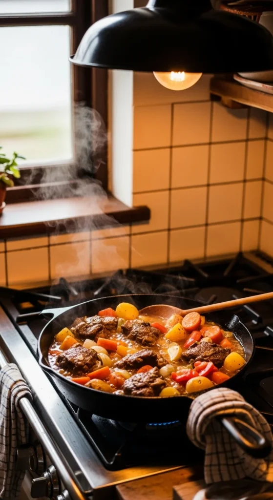 Irish Lamb and Vegetable Skillet