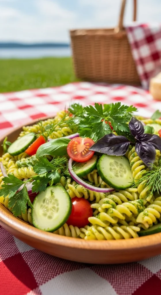 Cucumber Pasta Salad