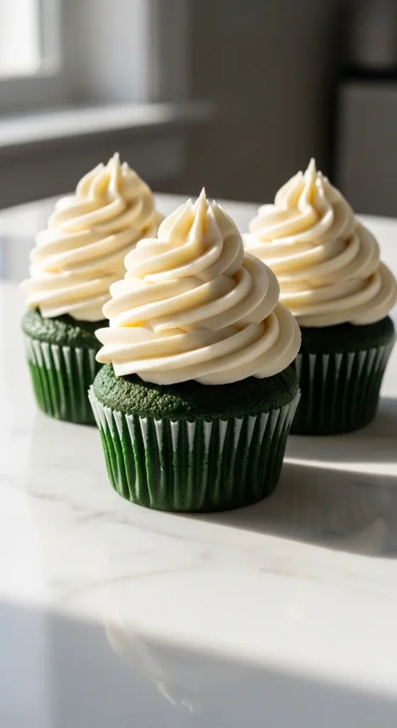 Green Velvet Cupcakes