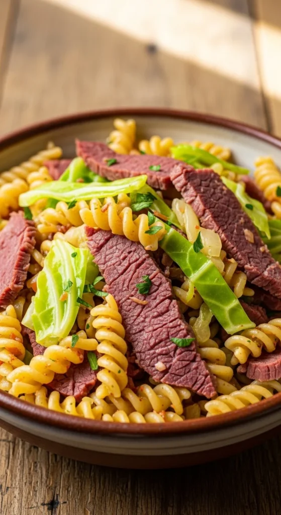 Corned Beef and Cabbage Pasta Toss