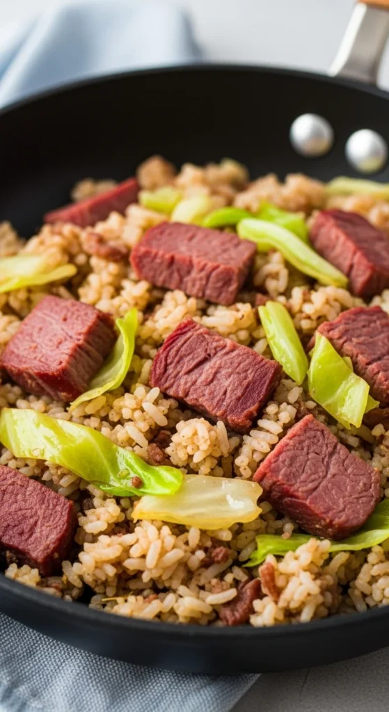 Corned Beef and Cabbage Fried Rice