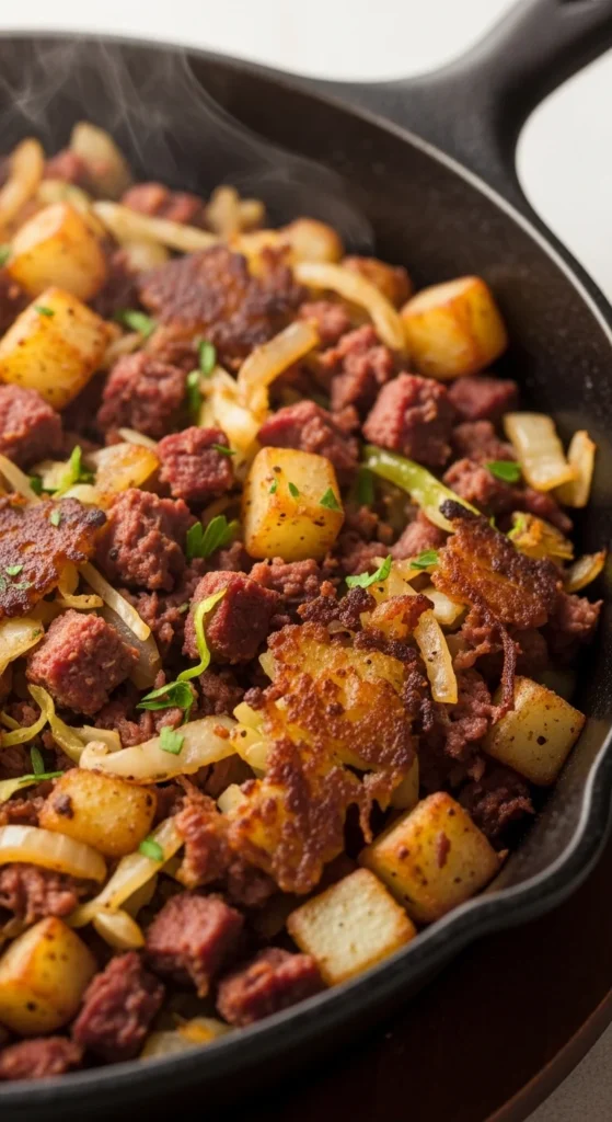 Corned Beef Hash With Cabbage