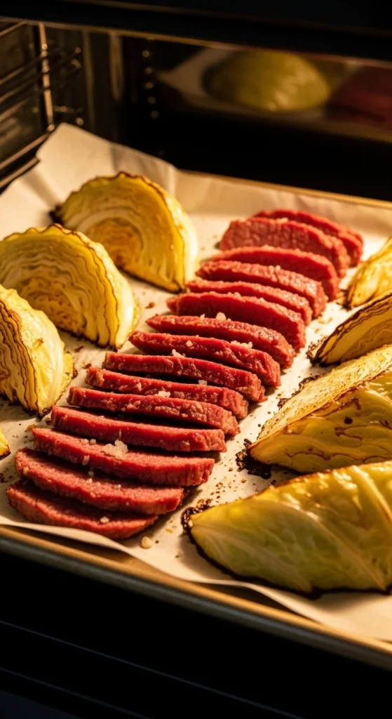  Oven-Baked Corned Beef With Roasted Cabbage