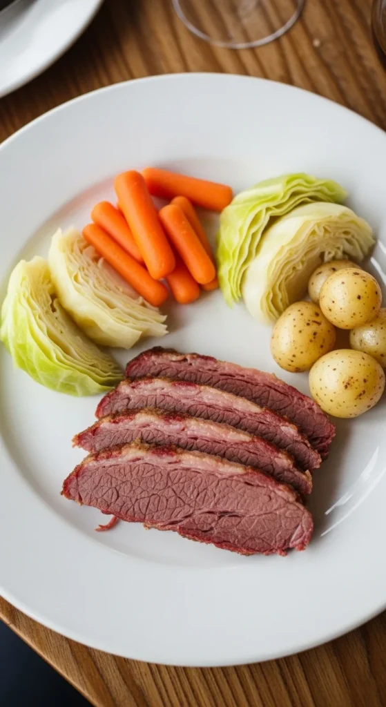 Corned Beef Simple Dinner Plate
