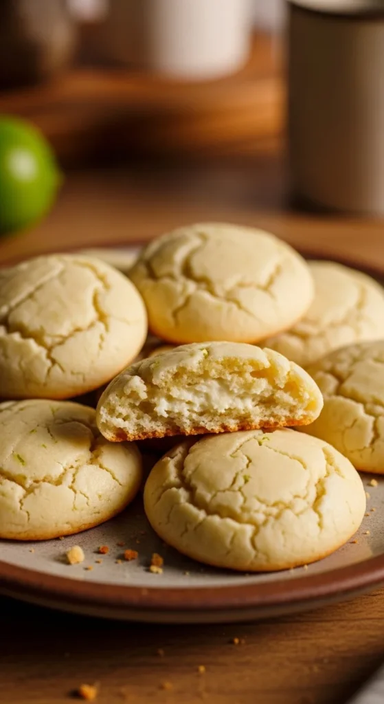 Lime Cream Cheese Cookies