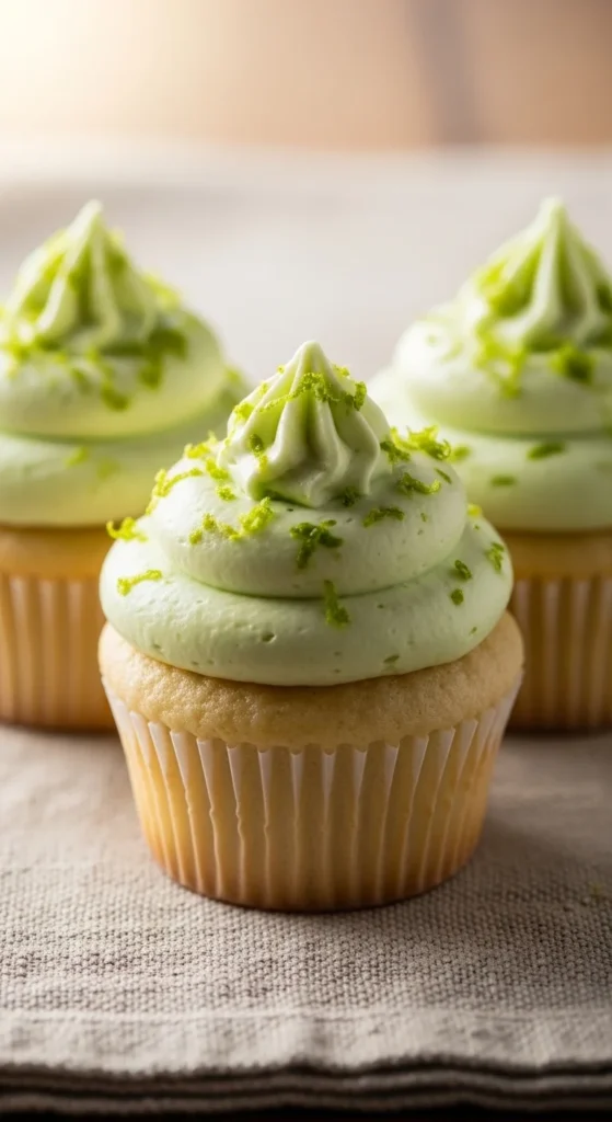 Lime Zest Vanilla Cupcakes