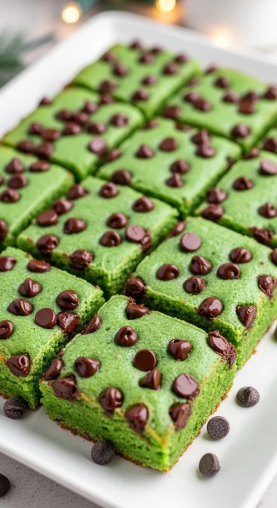 Mint Chocolate Chip Bars