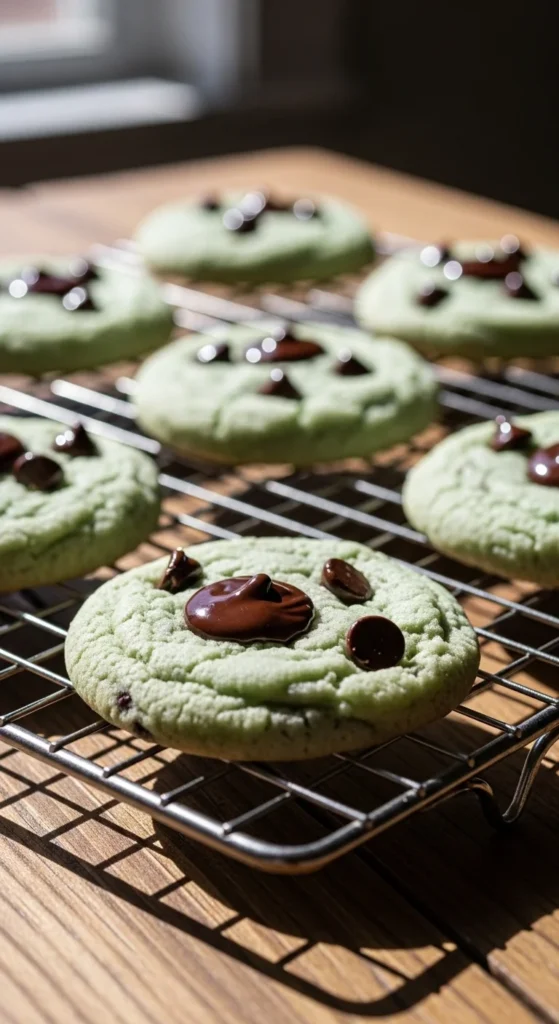 Mint Chocolate Chip Cookies