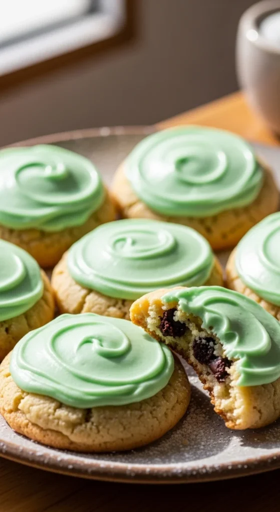 Mint Frosted Soft Cookies