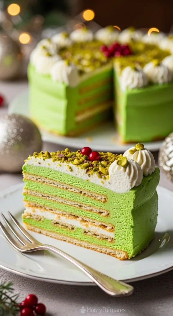 Pistachio Icebox Cake