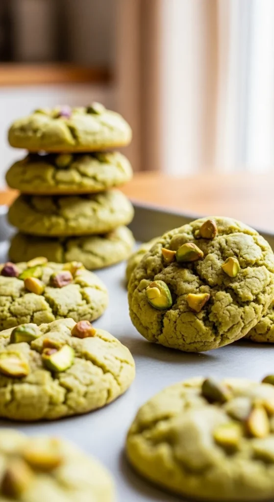 Pistachio Pudding Cookies