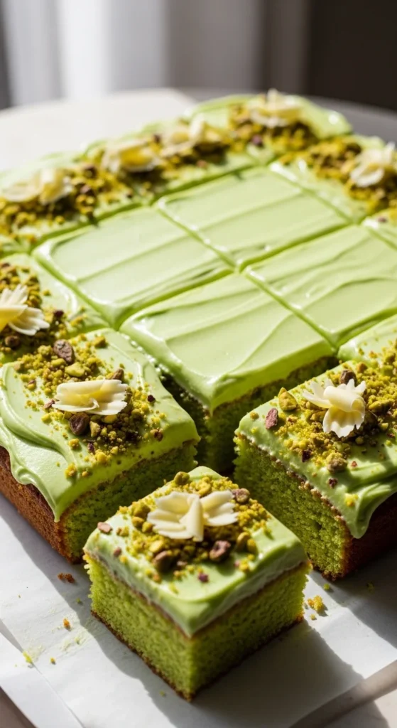 Pistachio Sheet Cake