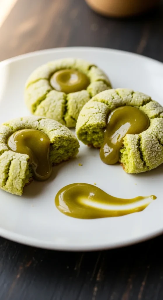 Pistachio Thumbprint Cookies