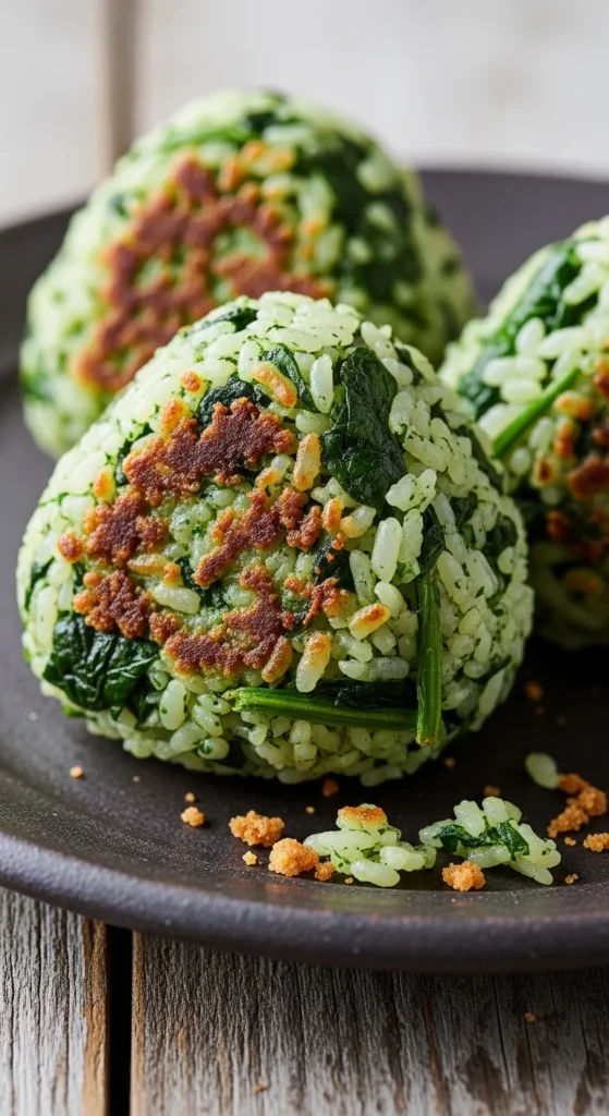 Spinach Rice Balls
