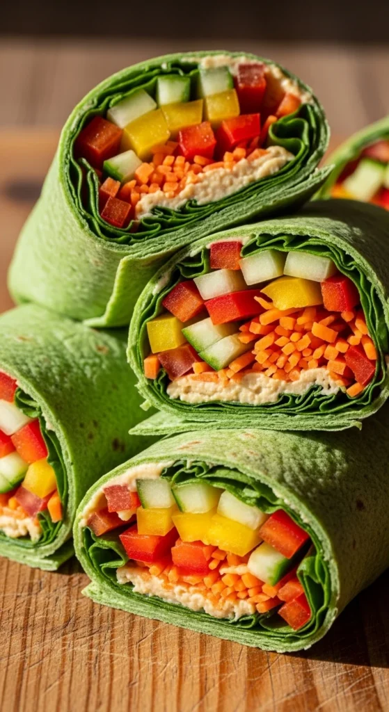 Spinach Wrap Sandwich Rolls