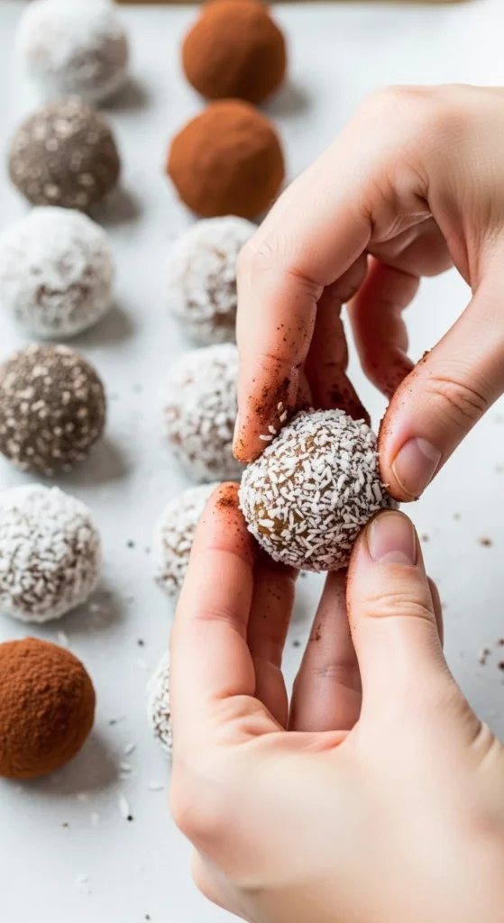 Chocolate Coconut Protein Balls