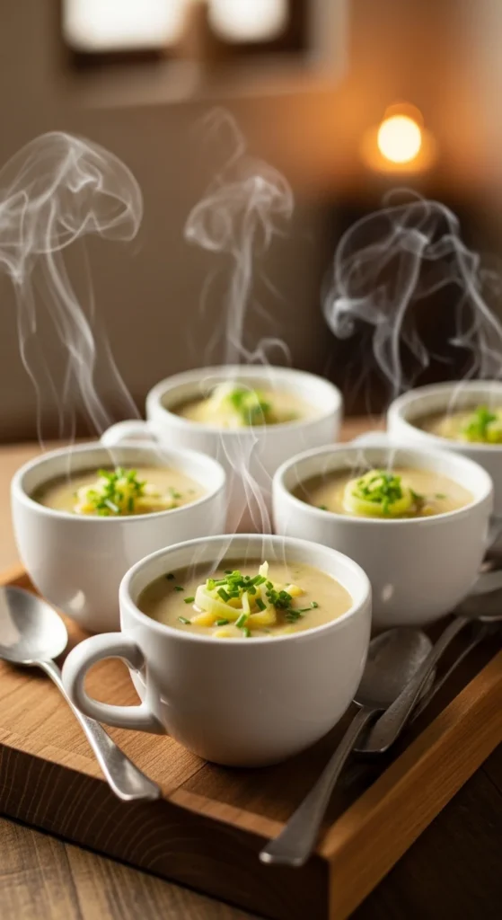 Creamy Potato and Leek Soup Cups