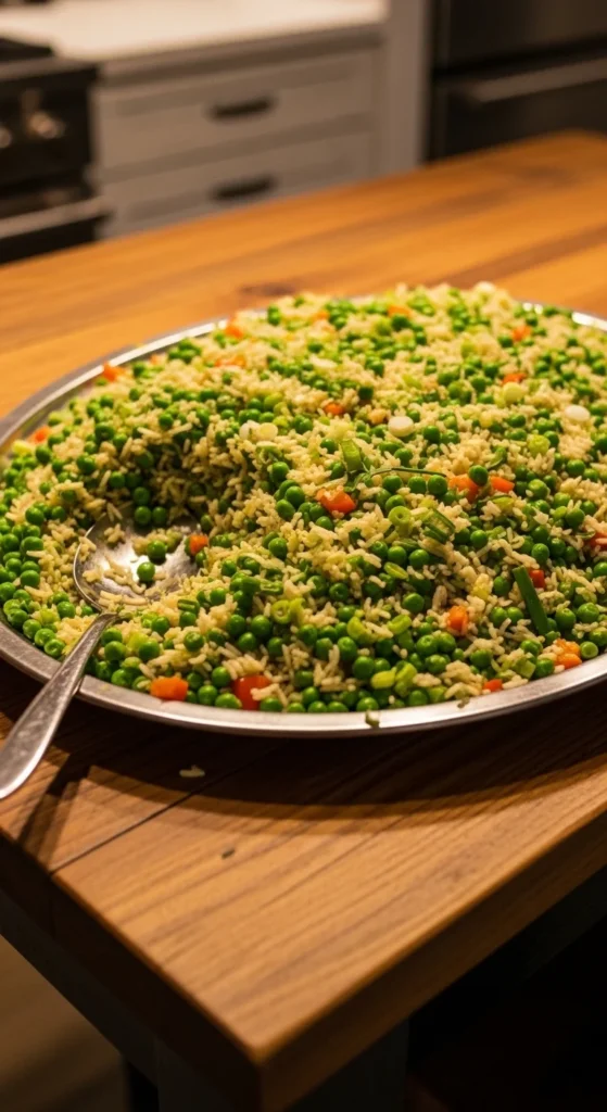Green Veggie Fried Rice Tray