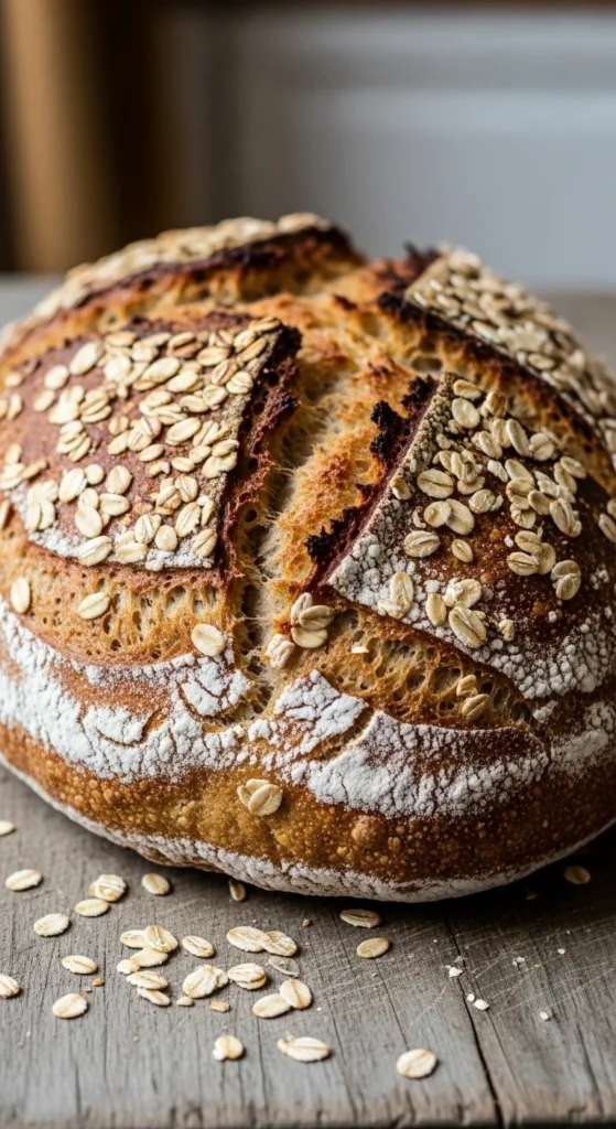 Oat-Topped Rustic Loaf