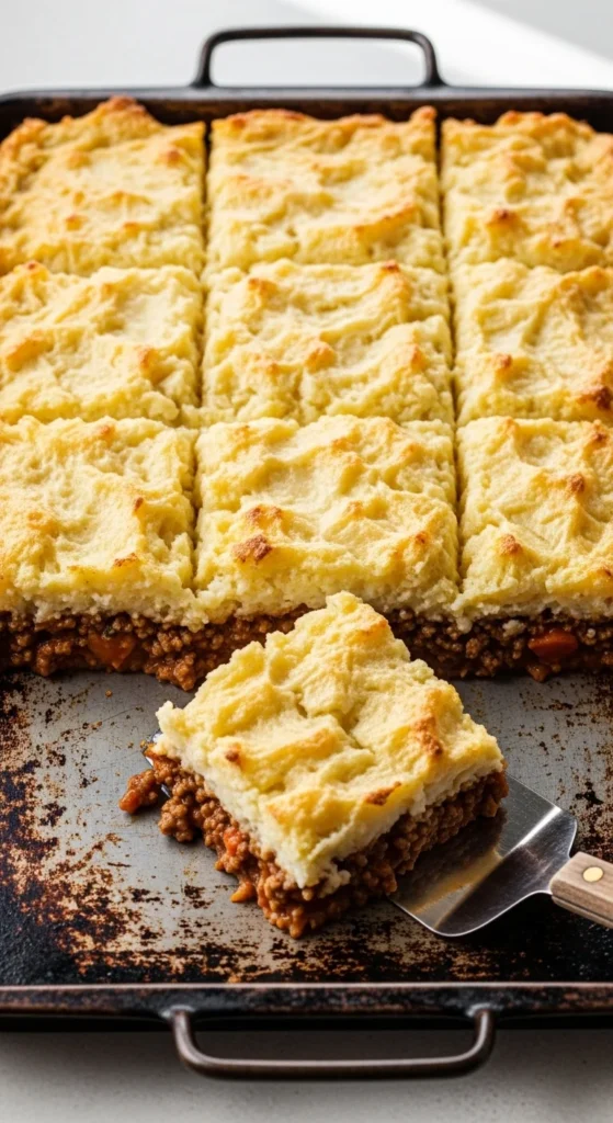 Sheet Pan Shepherd’s Style Pie Squares
