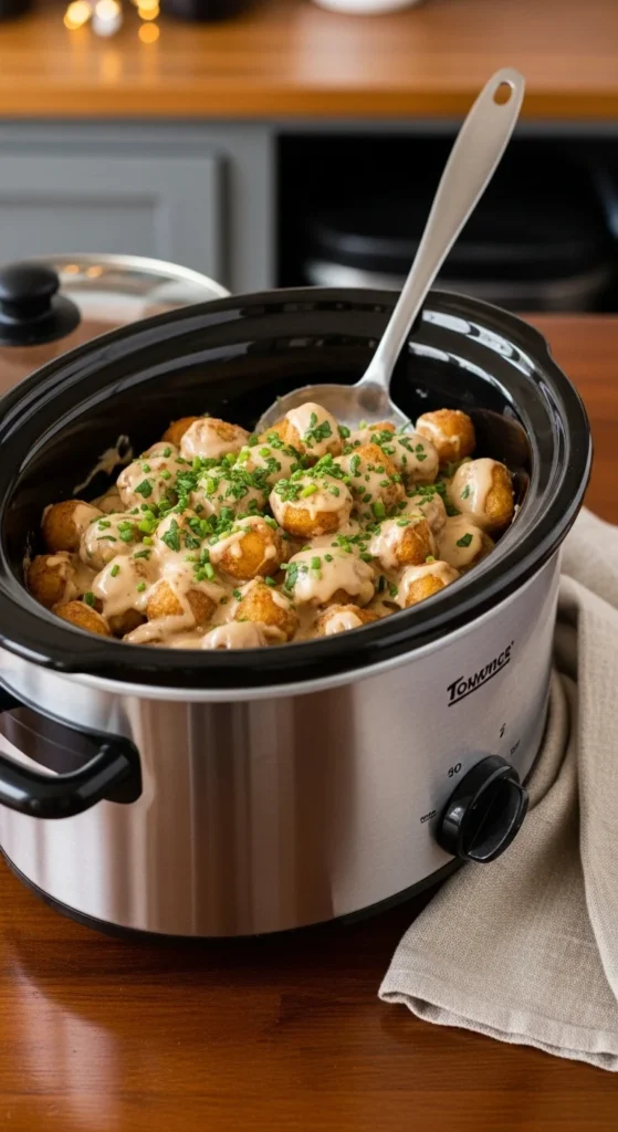 Slow Cooker Creamy Potato Bites