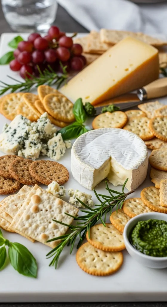 Soft Cheese & Crackers