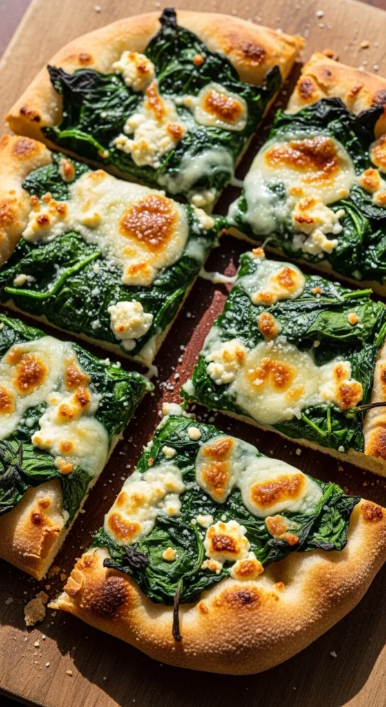 Spinach Flatbread Squares