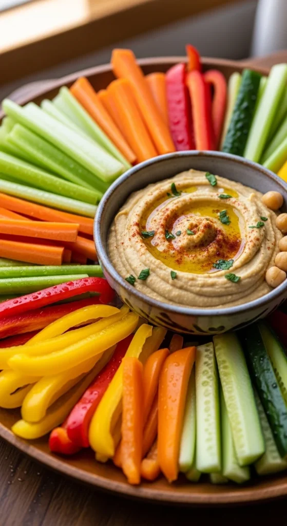 Veggie Sticks with Hummus or Guacamole