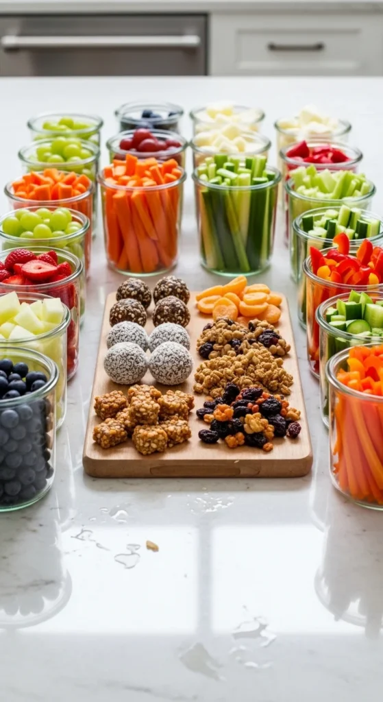 how to prep healthy snacks