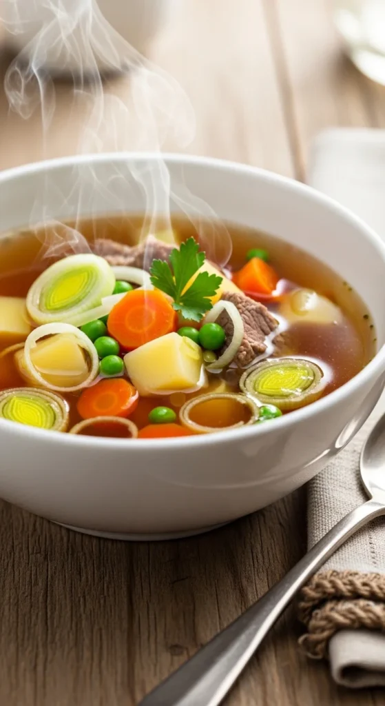 Irish Beef Broth With Potatoes